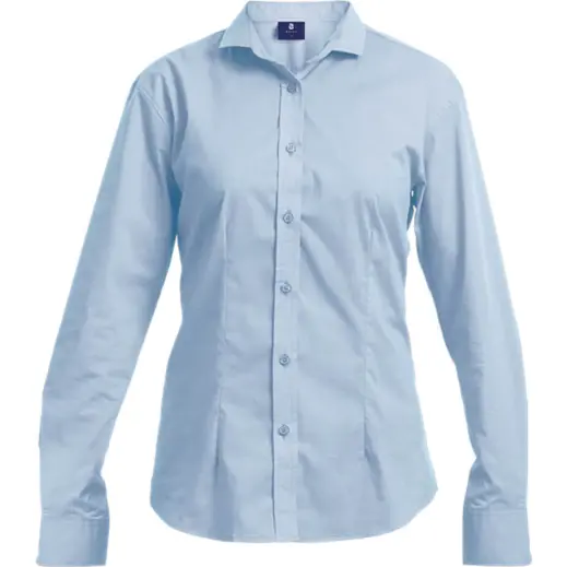 Ladies Slim Fit Lounge Long Sleeve Sky Blue